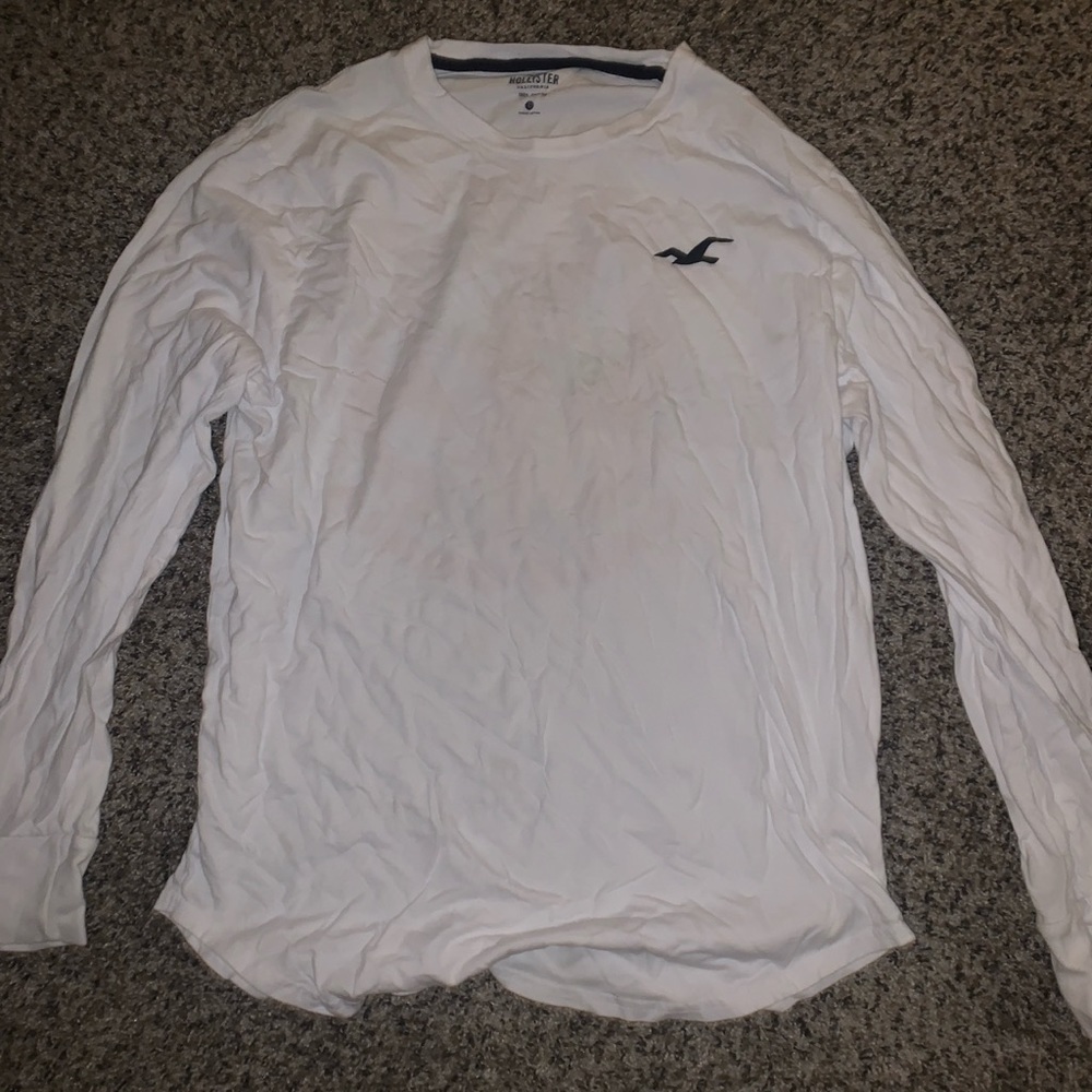White Unisex Long Sleeve from Holister